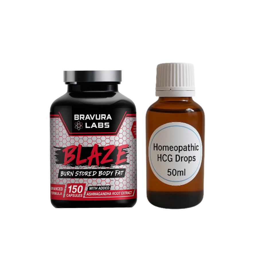 Homeopathic HCG (Drops) & Blaze Fat Burner