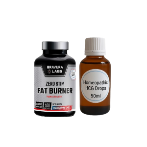 Homeopathic HCG (Drops) & Zero Stim Fat Burner