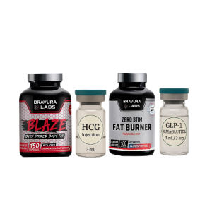 HCG Pure (Jab) + Blaze Fat Burner + Zero Stim Fat Burner + Insulin Support 5mg